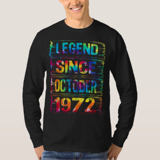 T-shirt Octobre 50 ans depuis 1972 50e anniversaire Cravat