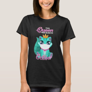 T-shirt Octobre Anniversaire Reine En Quarantaine Masque V