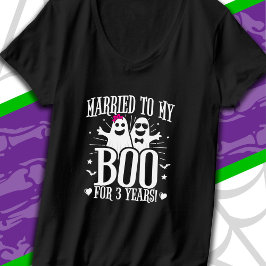 T-shirt Octobre Mariage Anniversaire Funny 3ème Anniversai