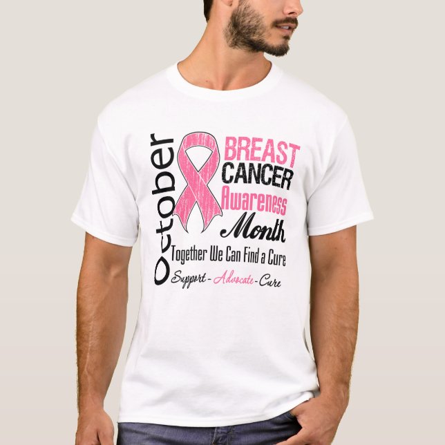 T-shirt Octobre - mois de conscience de cancer du sein (Devant)