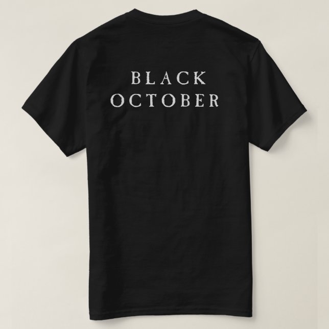 T-shirt Octobre noir (Design dos)