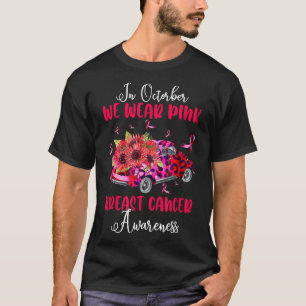 T-shirt Octobre Nous Portons Pink Breast Cancer Sensibilis