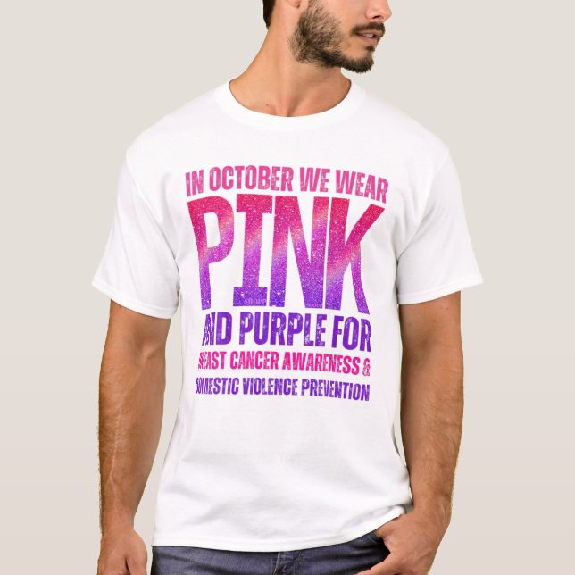 T-shirt Octobre Nous Portons Rose (Devant)