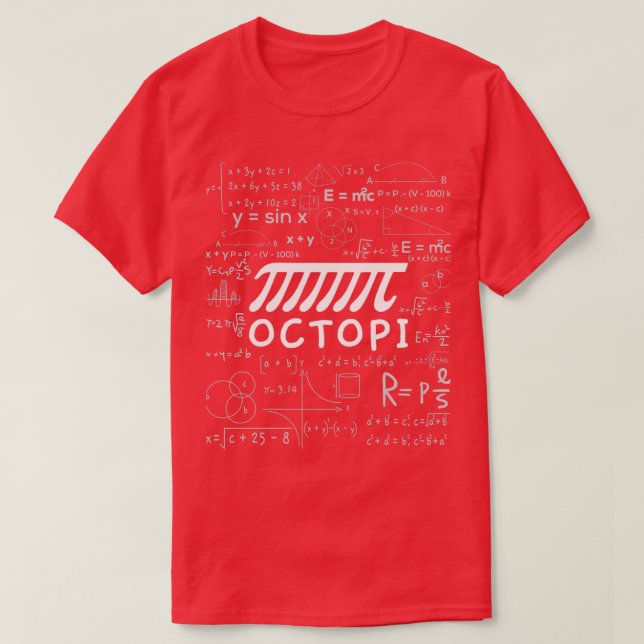 T-shirt Octopi Pi Day Math Joke (Design devant)