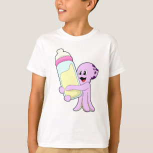 T-shirt Octopus avec Bébé Bouteille Lait