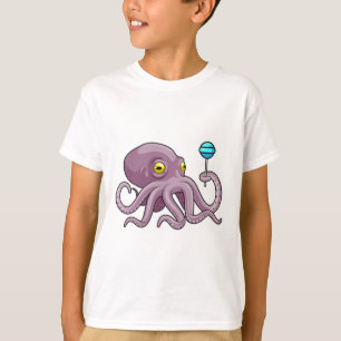 T-shirt Octopus avec Lollipop