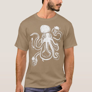 T-shirt Octopus Beer Mugs Stein Dress Kraken Art Oktoberfe