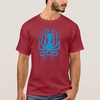 T-shirt Octopus bleu clair