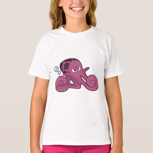 T-shirt Octopus en moto (Devant)