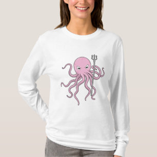 T-shirt Octopus en tant qu'assistant avec Trident