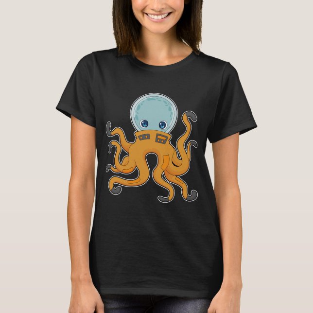 T-shirt Octopus Espace astronaute (Devant)