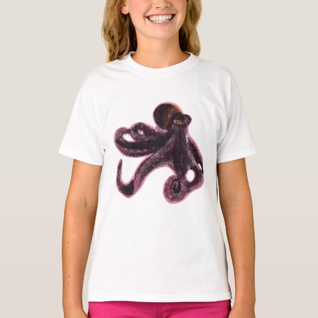 T-shirt Octopus on Bear (Devant)