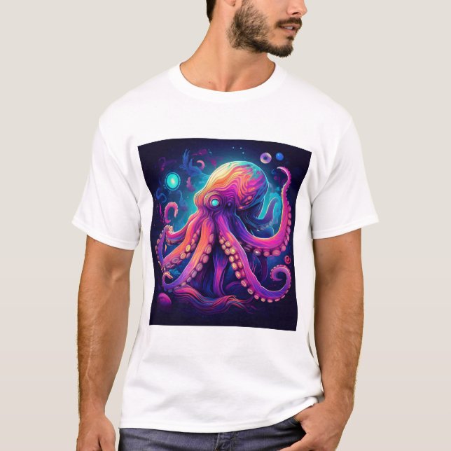 T-shirt Octopus psychédélique (Devant)