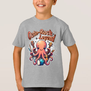 T-shirt Octopus Rock Music Octo-Rock Legend