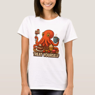 T-shirt Octopus se livrer à des délices sucrés