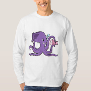 T-shirt Octopus with Fish