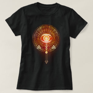 T-shirt oculaire mystérieux de l'éternité (rouge)