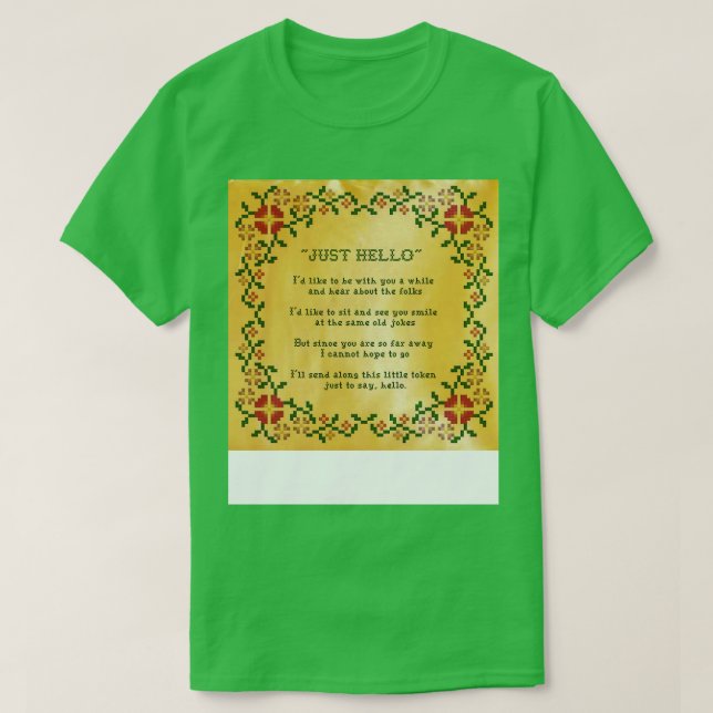 T-shirt Odd Couple Juste Bonjour (Design devant)