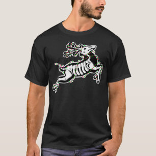 T-shirt Oddité gothique des rennes de Noël Taidermy Skel