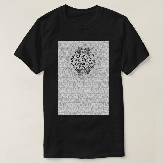 T-shirt Ode to HyperFace en blanc (Design devant)
