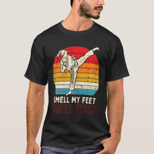 T-shirt Odeur Pieds fille Ponytail Kick Karate Taekwondo K