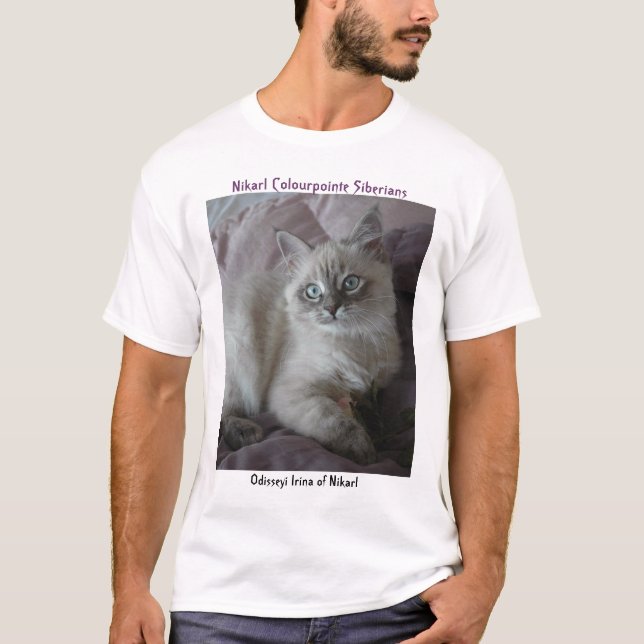 T-shirt Odisseyi Irina de la chemise sibérienne de chaton (Devant)