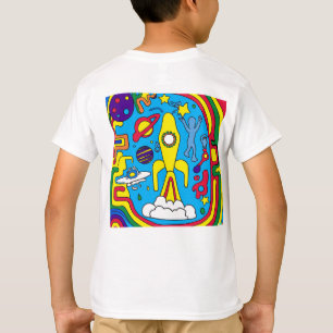 T-shirt Odyssée cosmique rayonnante