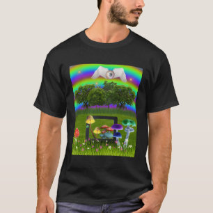 T-shirt Oeil de champignons esthétiques Dreamcore avec ail