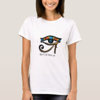 OEil de Horus sur papyrus, hiéroglyphes égyptiens