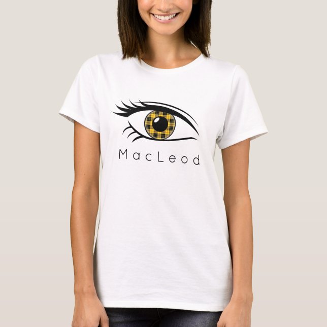 T-shirt Oeil de plaid de tartan de MacLeod de clan (Devant)