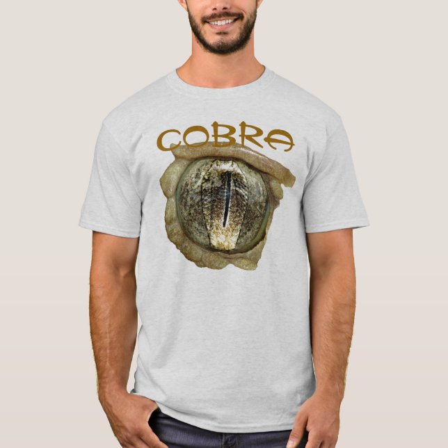 T-shirt Oeil de serpent avec la réflexion de cobra (Devant)
