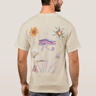 T-shirt Œil d'Horus Céleste Vintage 