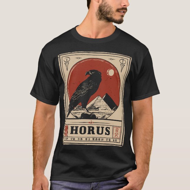 T-shirt OEil d'Horus - Poster de vision antique (Devant)