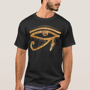 T-shirt Oeil D'Or De Ra Egyptian Hieroglyph Pharao Esoter