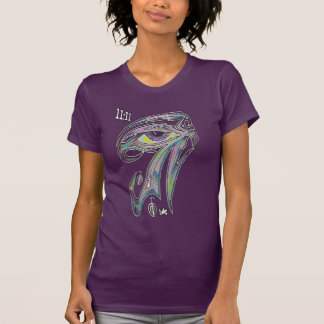T-SHIRT OEIL DU 11H11 HORUS OM ANKH AUM REIKI DE GRAFFITI