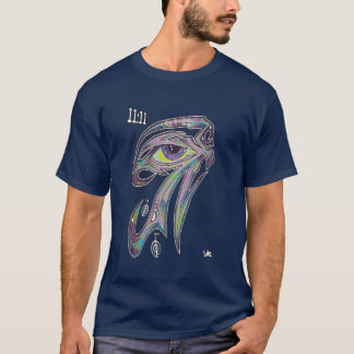 T-SHIRT OEIL DU 11H11 HORUS OM ANKH AUM REIKI DE GRAFFITI