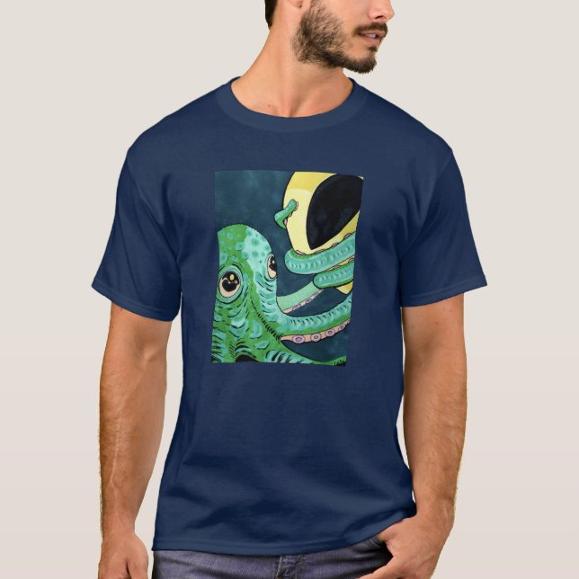 T-shirt Œil pour œil - Pieuvre et Alien (Devant)