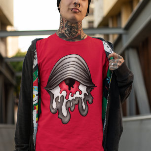 T-shirt Oeil rouge fondu : Horreur surréaliste