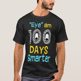 T-shirt Oeil Suis 100 Jours Plus Intelligent 100 Jours De 