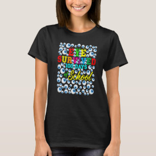 T-shirt Œil Survivre 100 Jours D'école Amant De Monstre Ta