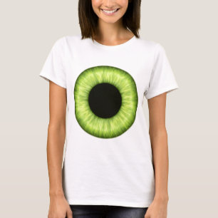 T-shirt Oeil vert déplaisant de Halloween