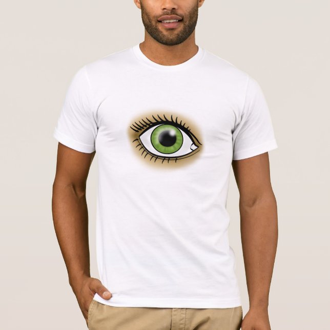 T-shirt Oeil vert du coeur de Chakra (Devant)