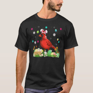 T-shirt Œuf de Pâques Cardinal boréal Bird dimanche de Pâq
