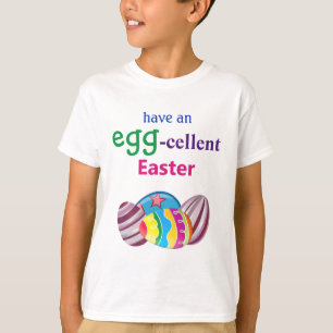 T-shirt oeuf de Pâques coloré EGGcellent