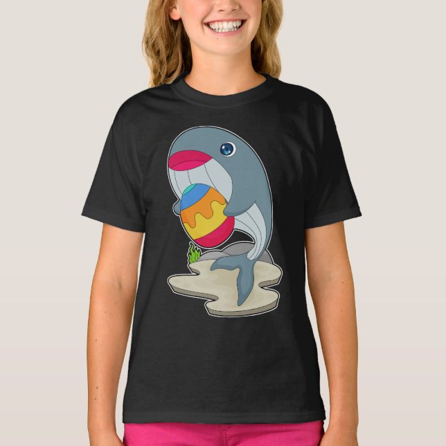 T-shirt OEuf de Pâques de baleine (Devant)