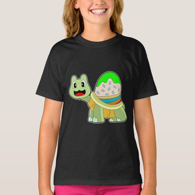 T-shirt OEuf de Pâques de la tortue (Devant)
