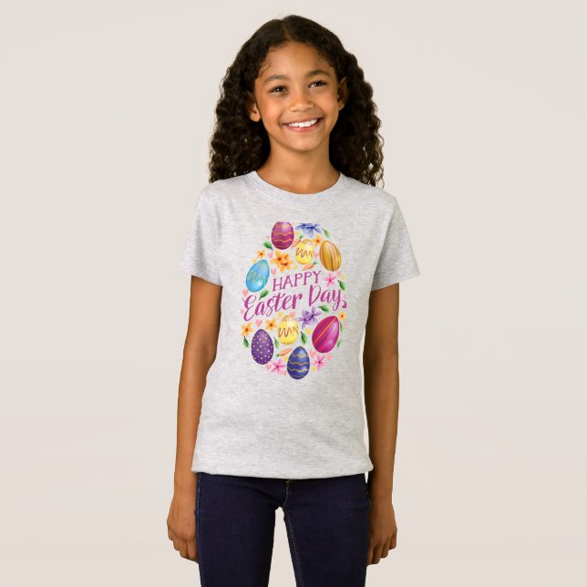 T-Shirt Oeuf de Pâques, Drôle Pâques (Devant entier)
