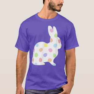 T-shirt Oeuf de Pâques Polka Dot Lapin Lapin