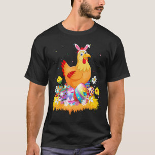 T-shirt Œuf de Pâques Poulet Mignon Oiseau Dimanche de Pâ