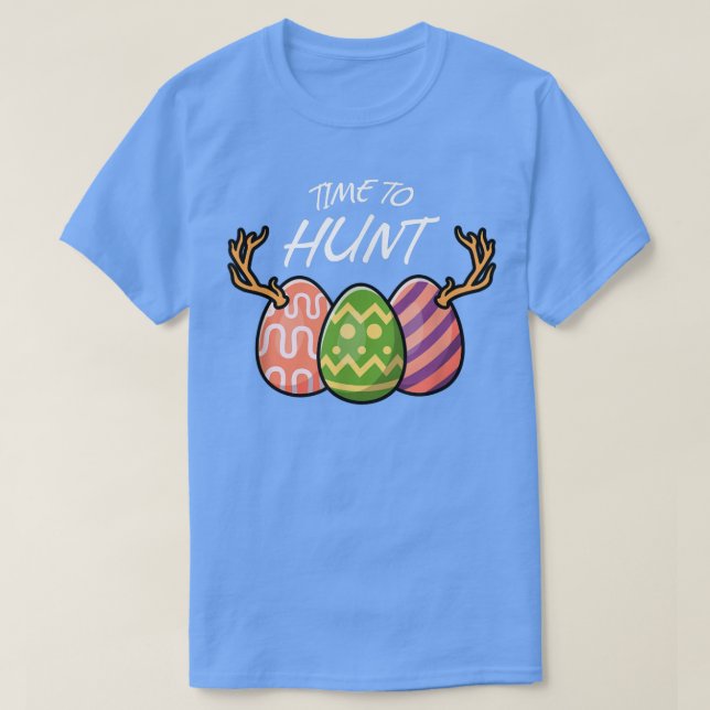 T-shirt Oeuf De Pâques Temps De Chasse Deer Drôle Pâques M (Design devant)